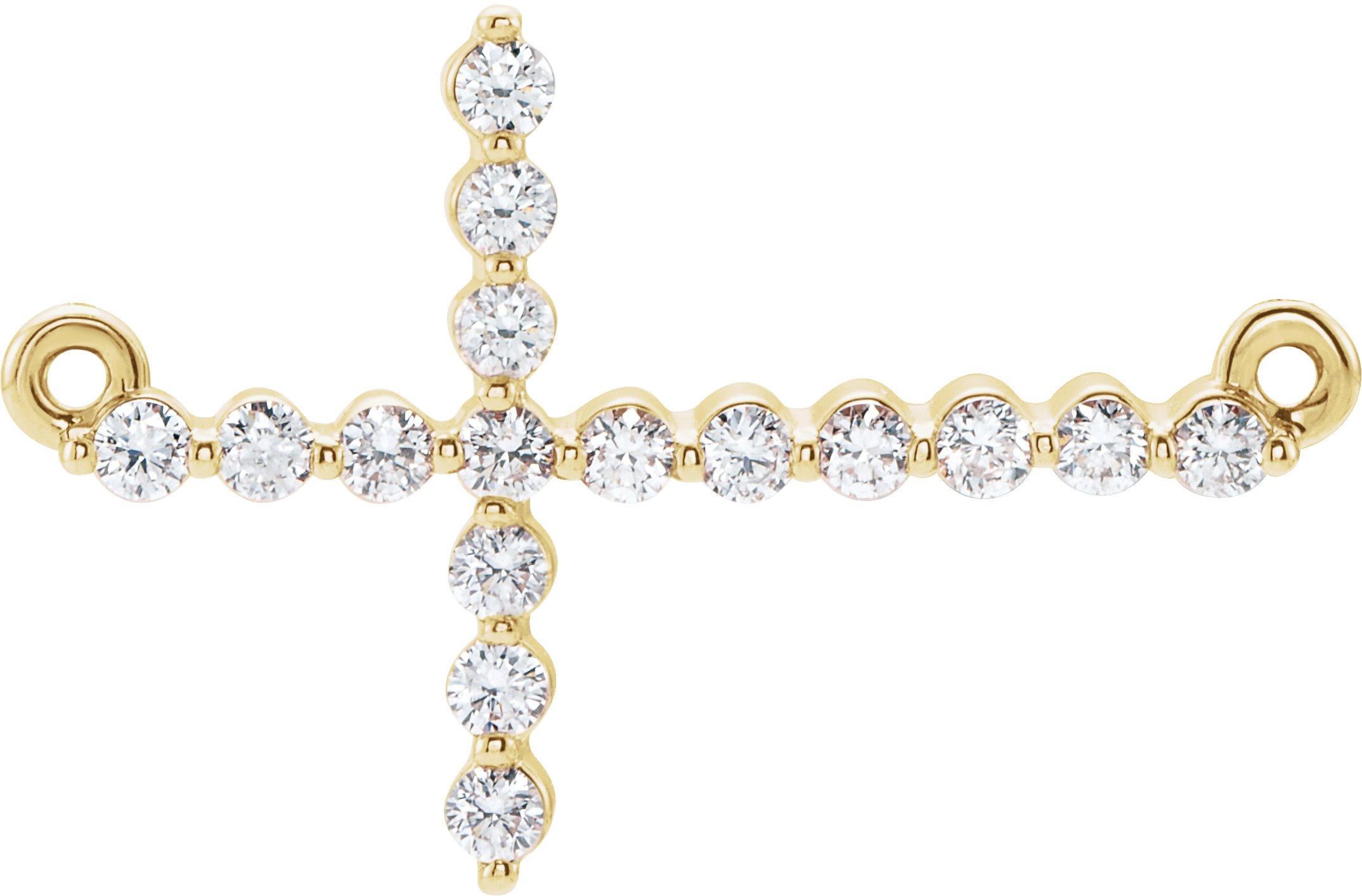 Sideways Cross Necklace or Center