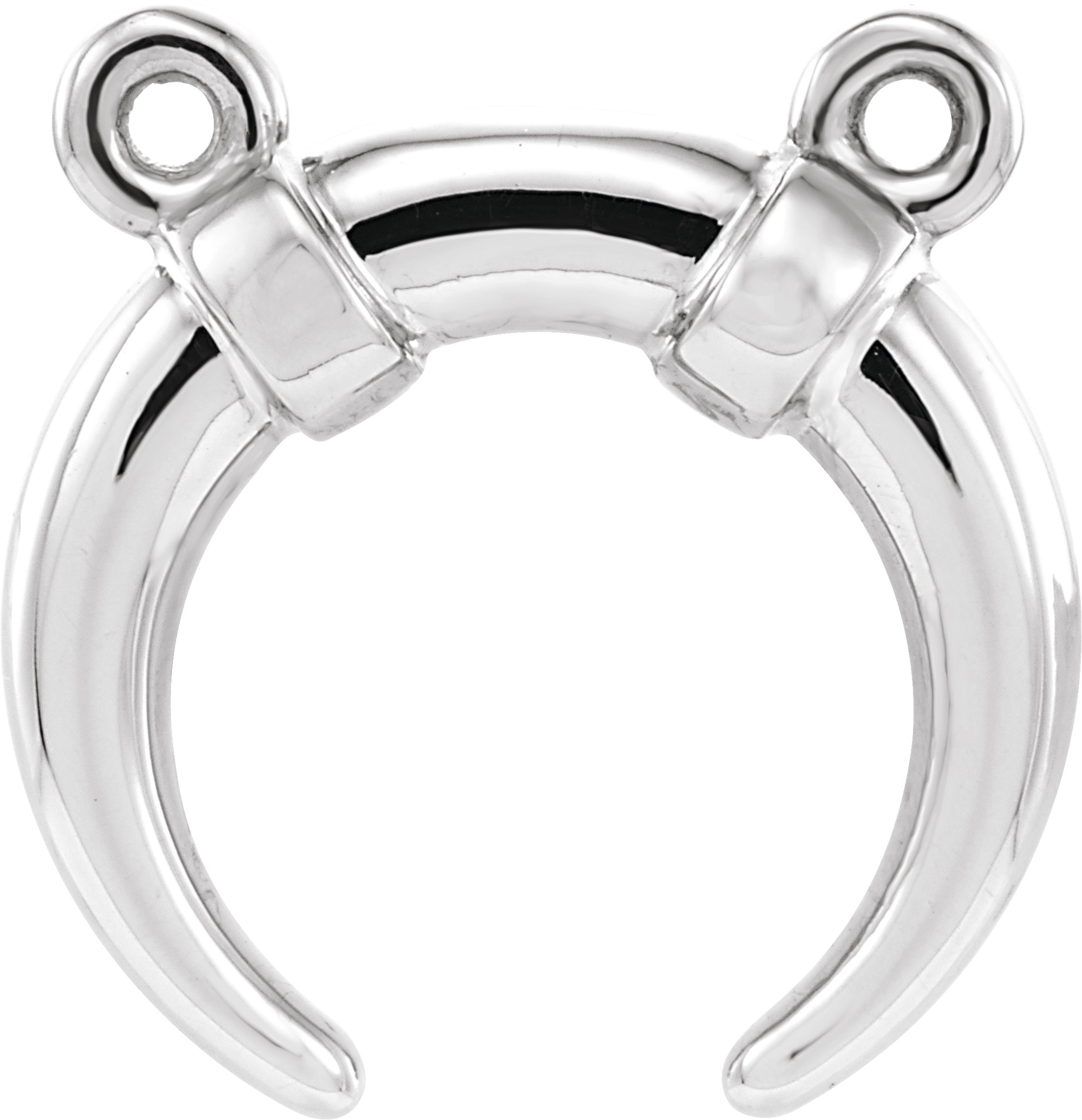 Crescent Moon Necklace or Center