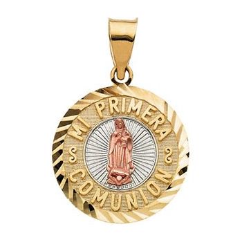 Tri Color Mi Primera Comunion (First Holy Communion) Medal 15mm Ref 426751