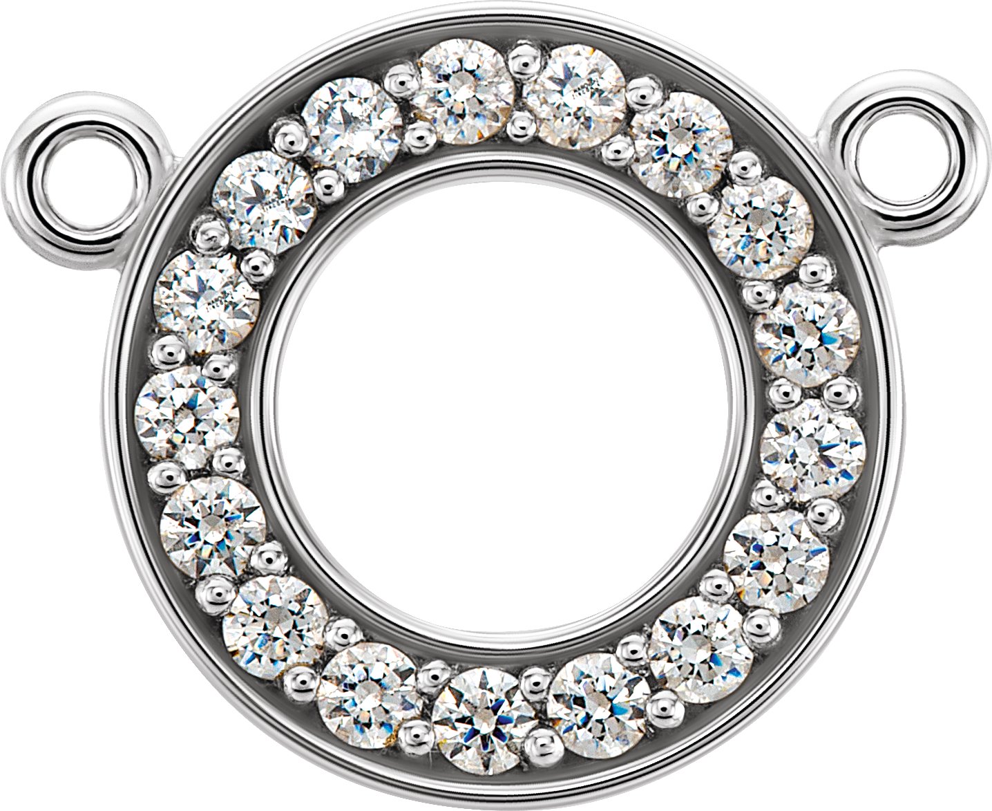 Accented Circle Necklace Center