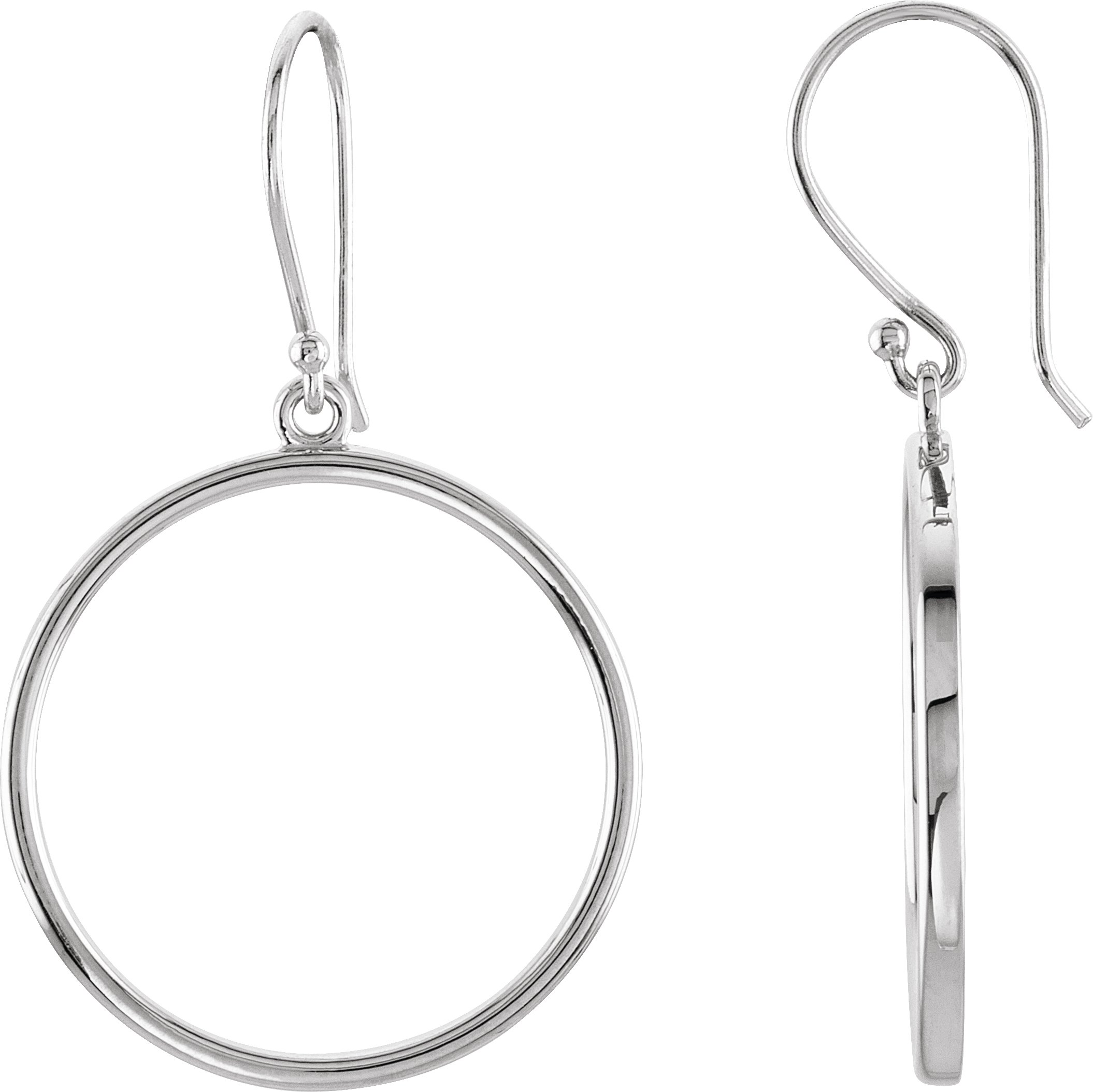 Sterling Silver Circle Earrings