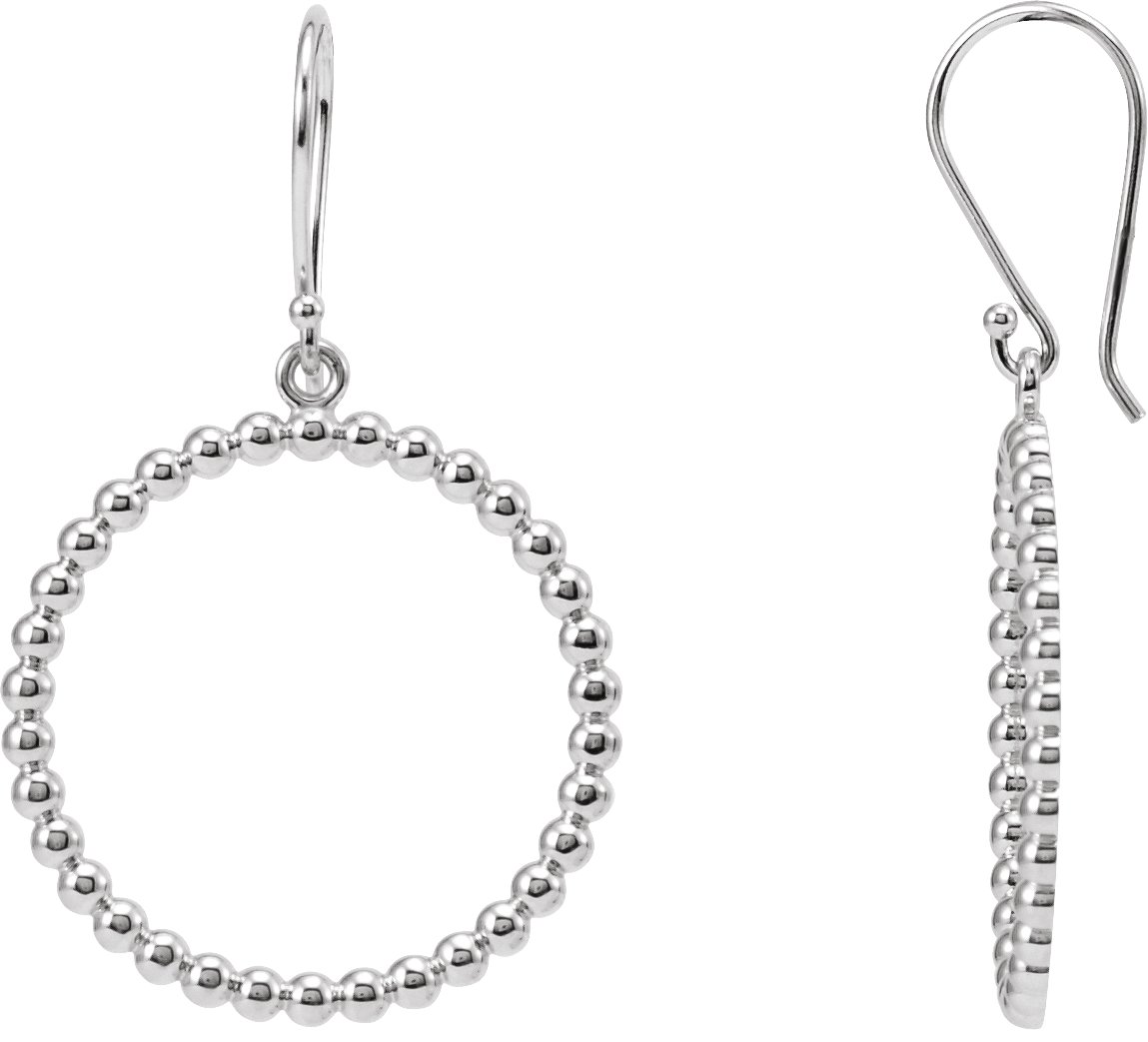 Beaded Circle Earrings