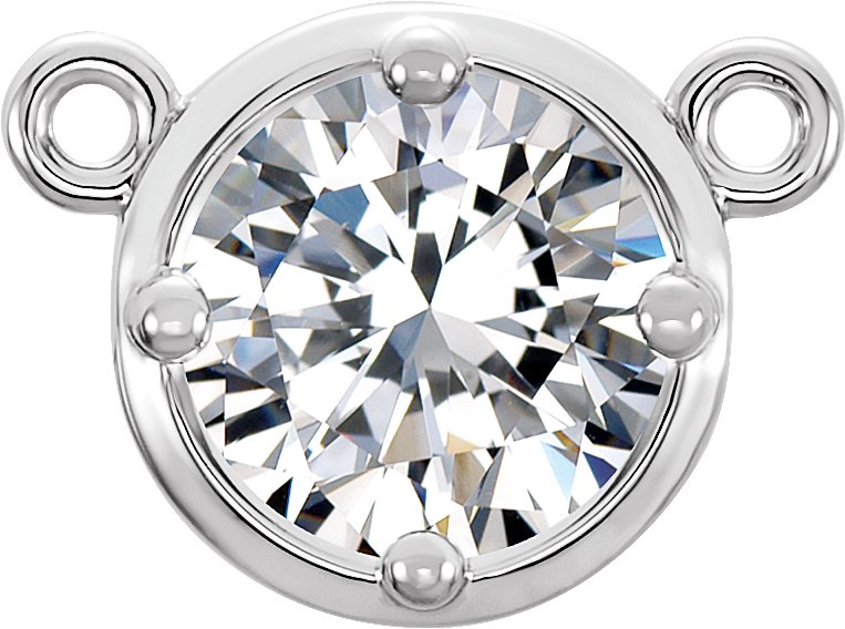 Round 4-Prong Necklace Center