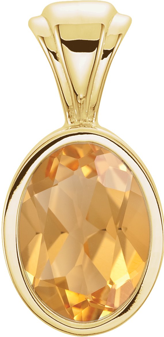 Oval Bezel-Set Pendant Mounting 