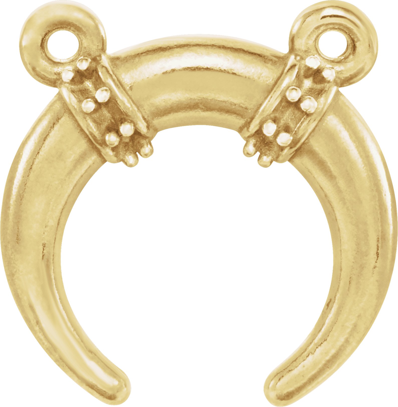 Accented Crescent Necklace or Center