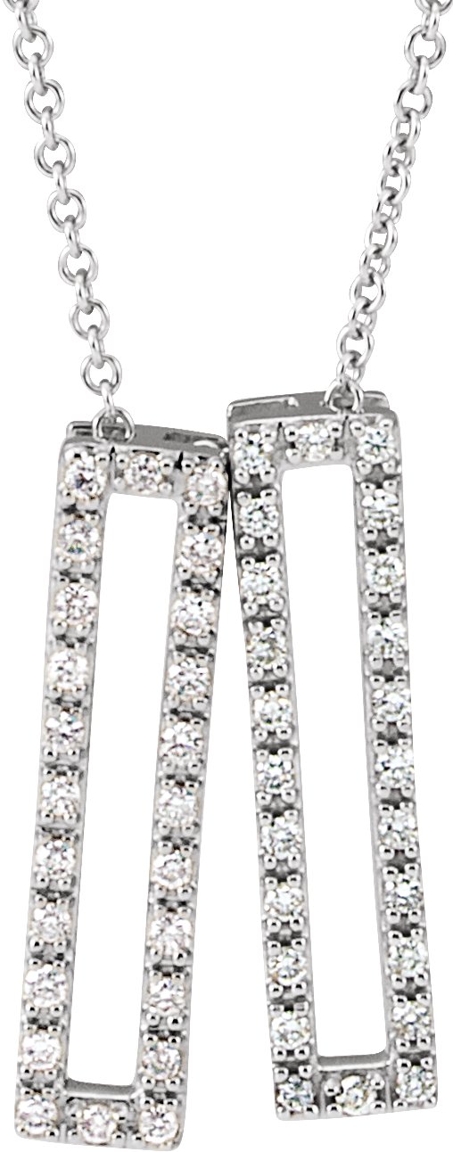 Geometric Rectangle Necklace