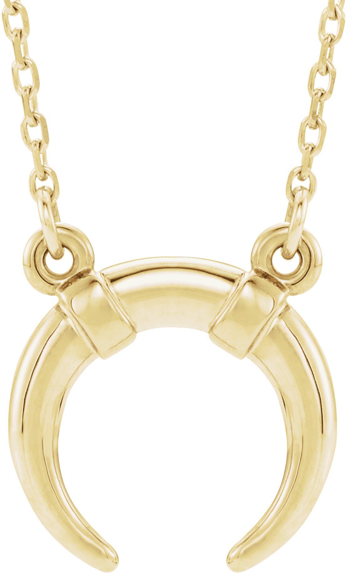 Crescent Moon Necklace or Center