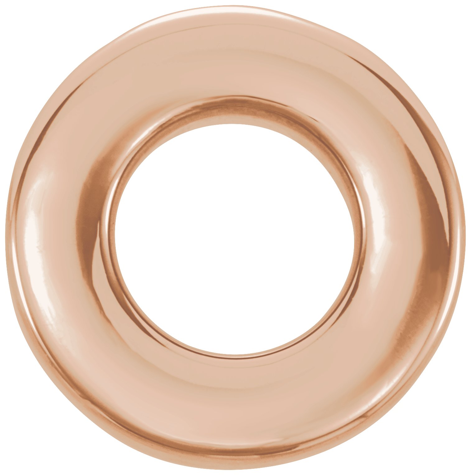 14K Rose 10 mm Circle Slide Pendant Ref. 12055100