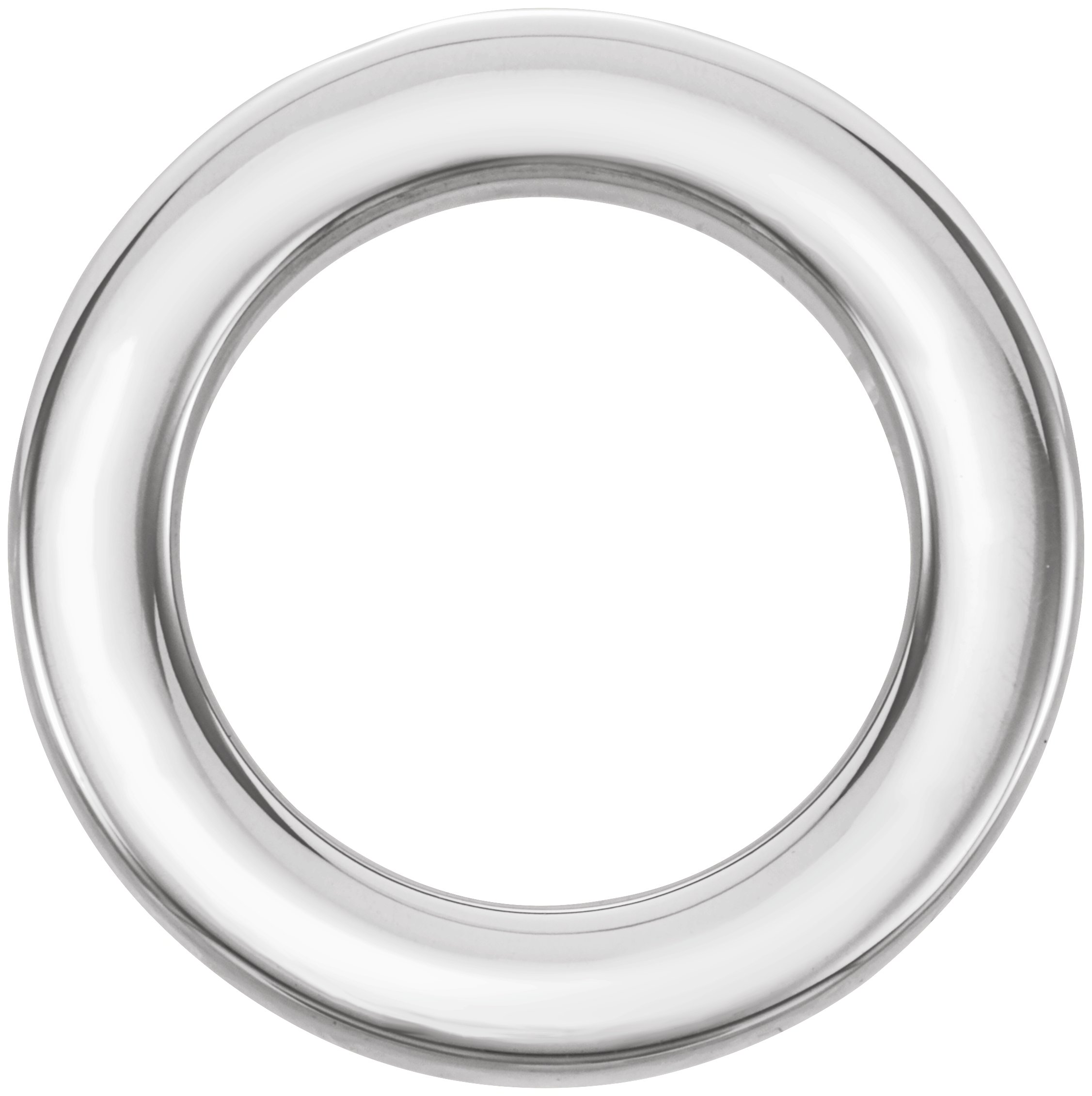 14K White 15 mm Circle Slide Pendant Ref. 12055110