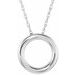 Sterling Silver 15 mm Circle 18