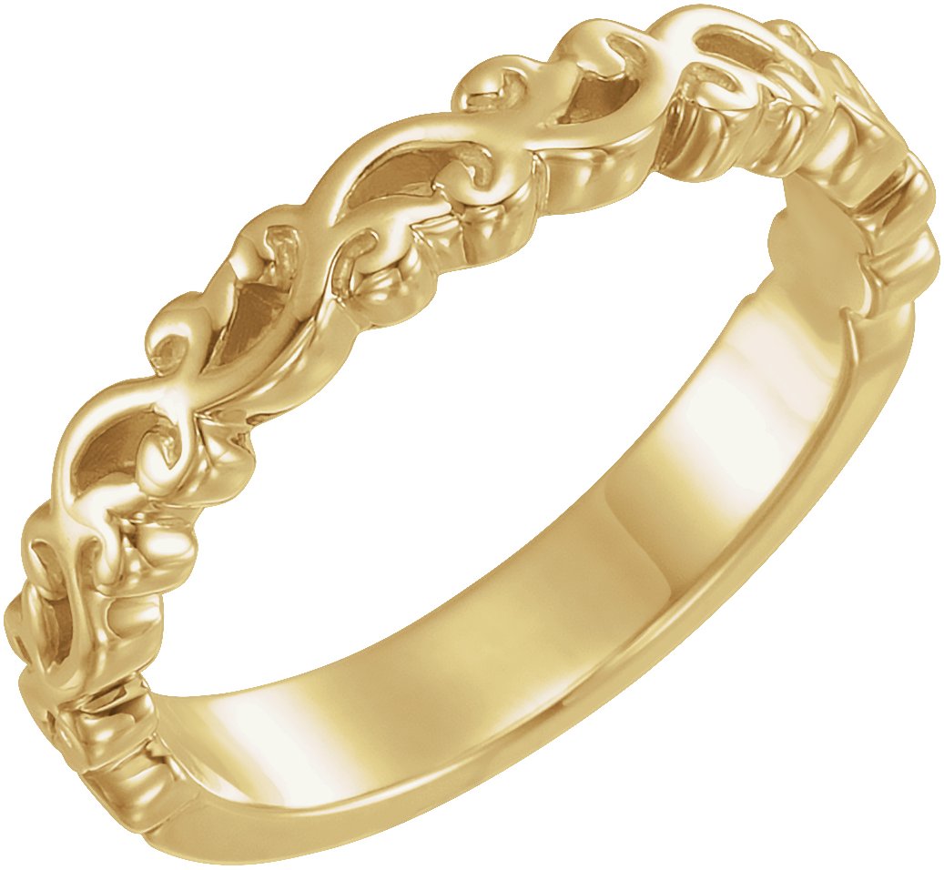 14K Yellow Stackable Ring