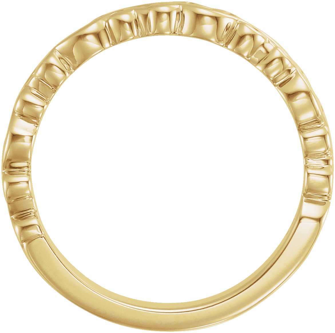 14K Yellow Stackable Ring