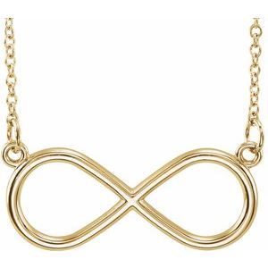 14K Yellow Infinity-Inspired 17" Necklace
