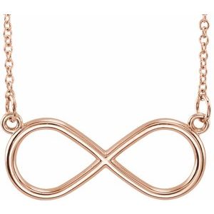 14K Rose Infinity-Inspired 18" Necklace