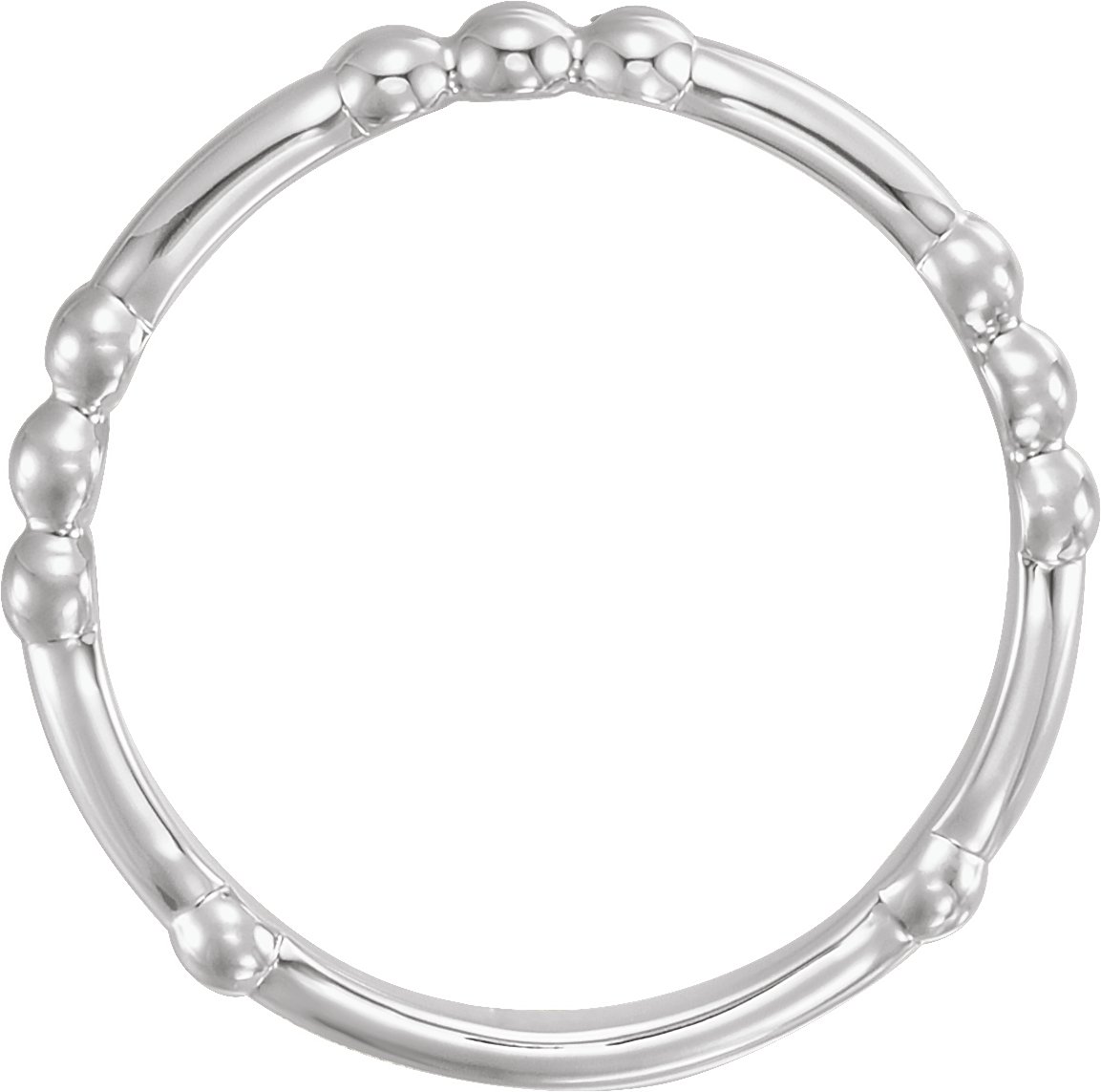 Sterling Silver Stackable Bead Ring