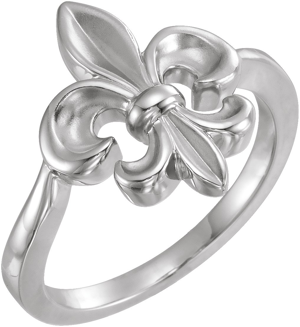 Sterling Silver Fleur-de-lis Ring