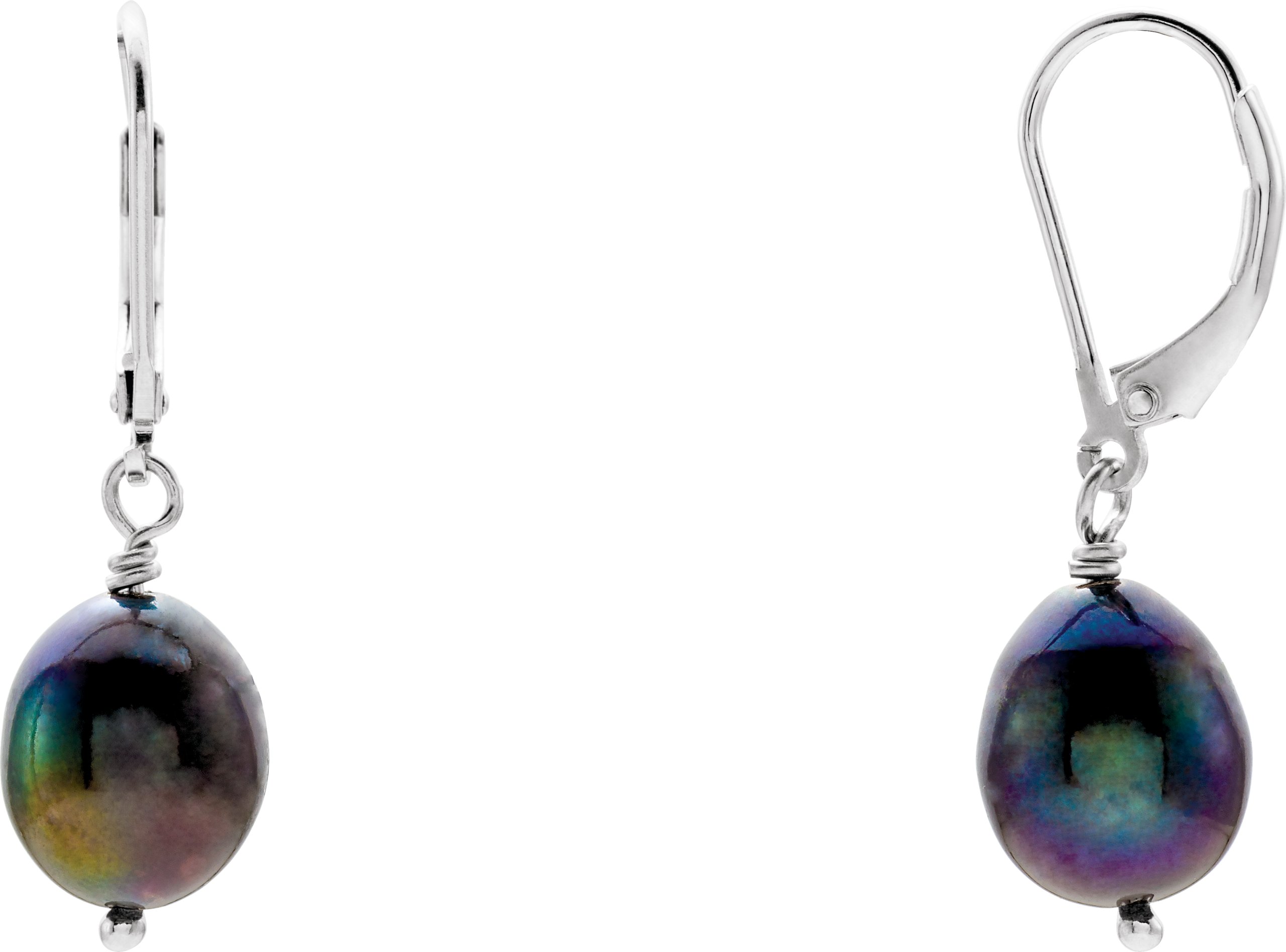 Gemstone Fashion | Freshwater Cultured Pearl Lever Back Earrings