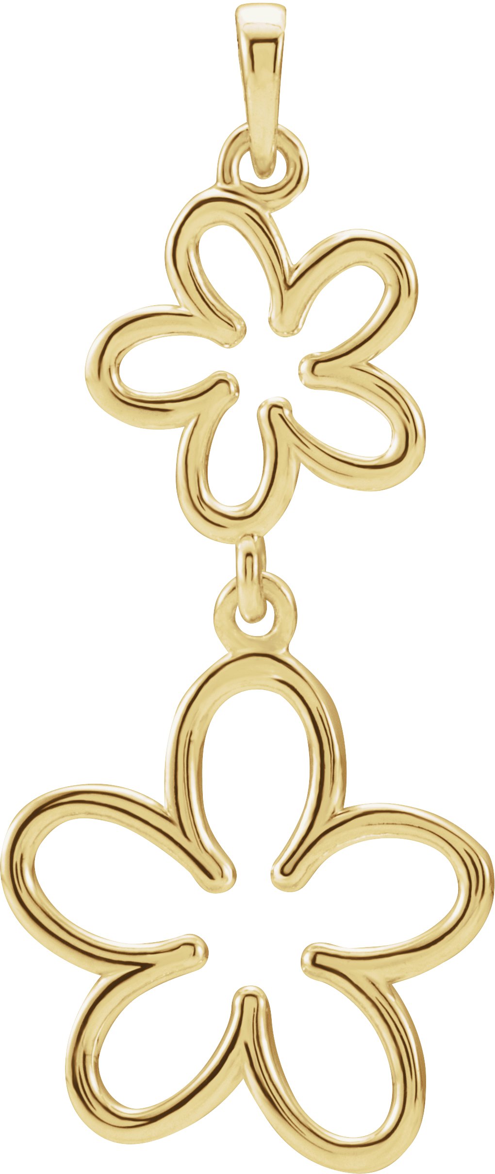 14K Yellow Flower Design Pendant Ref. 3542236