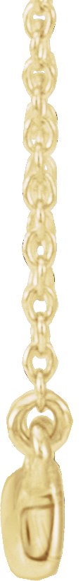 14K Yellow 1/10 CTW Diamond Bar 16-18 Necklace