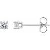 14K White .33 CTW Lab Grown Diamond Stud Earrings Ref 17058970