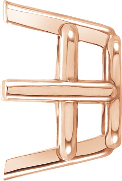 Square 4-Prong Lightweight Earring Setting