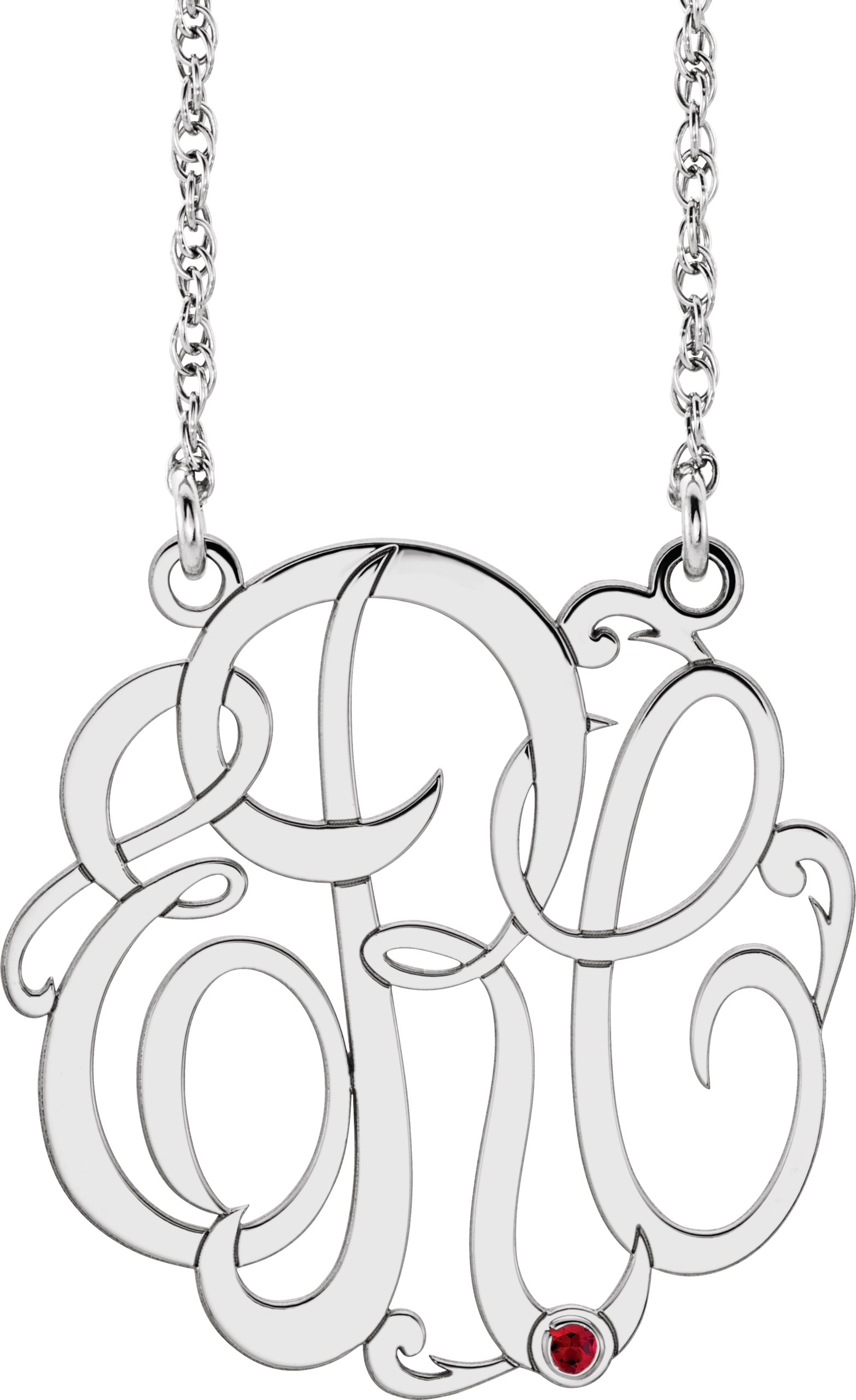 Script Monogram Necklace