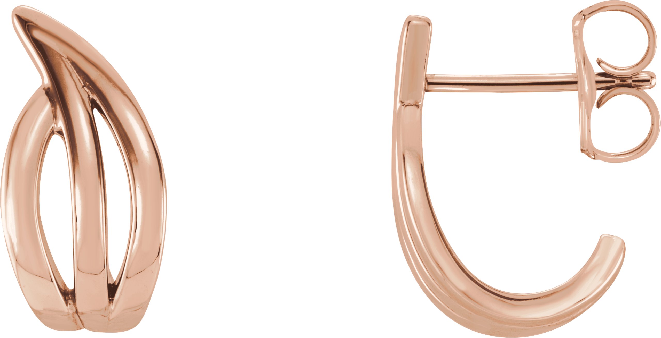 Freeform J-Hoop Earrings
