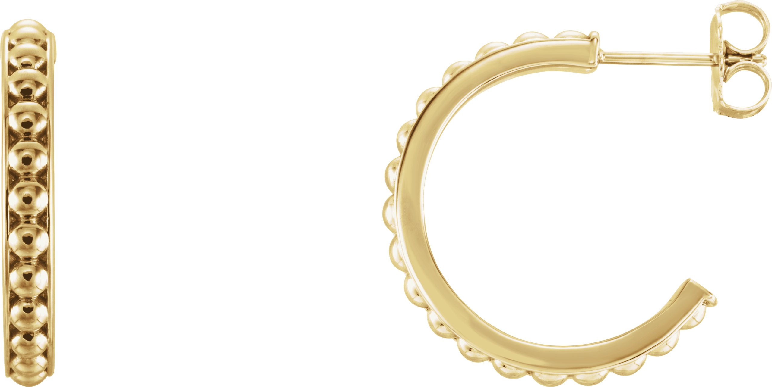 Beaded Hoop Earrings