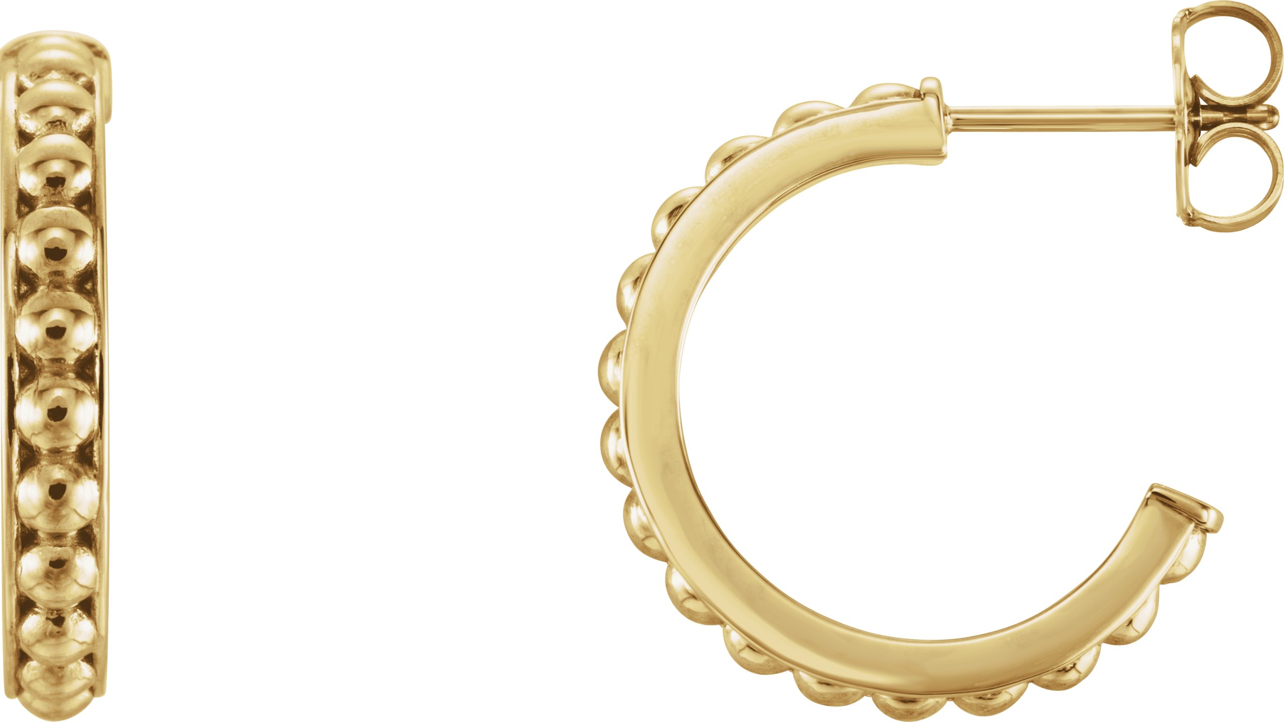 Beaded Hoop Earrings