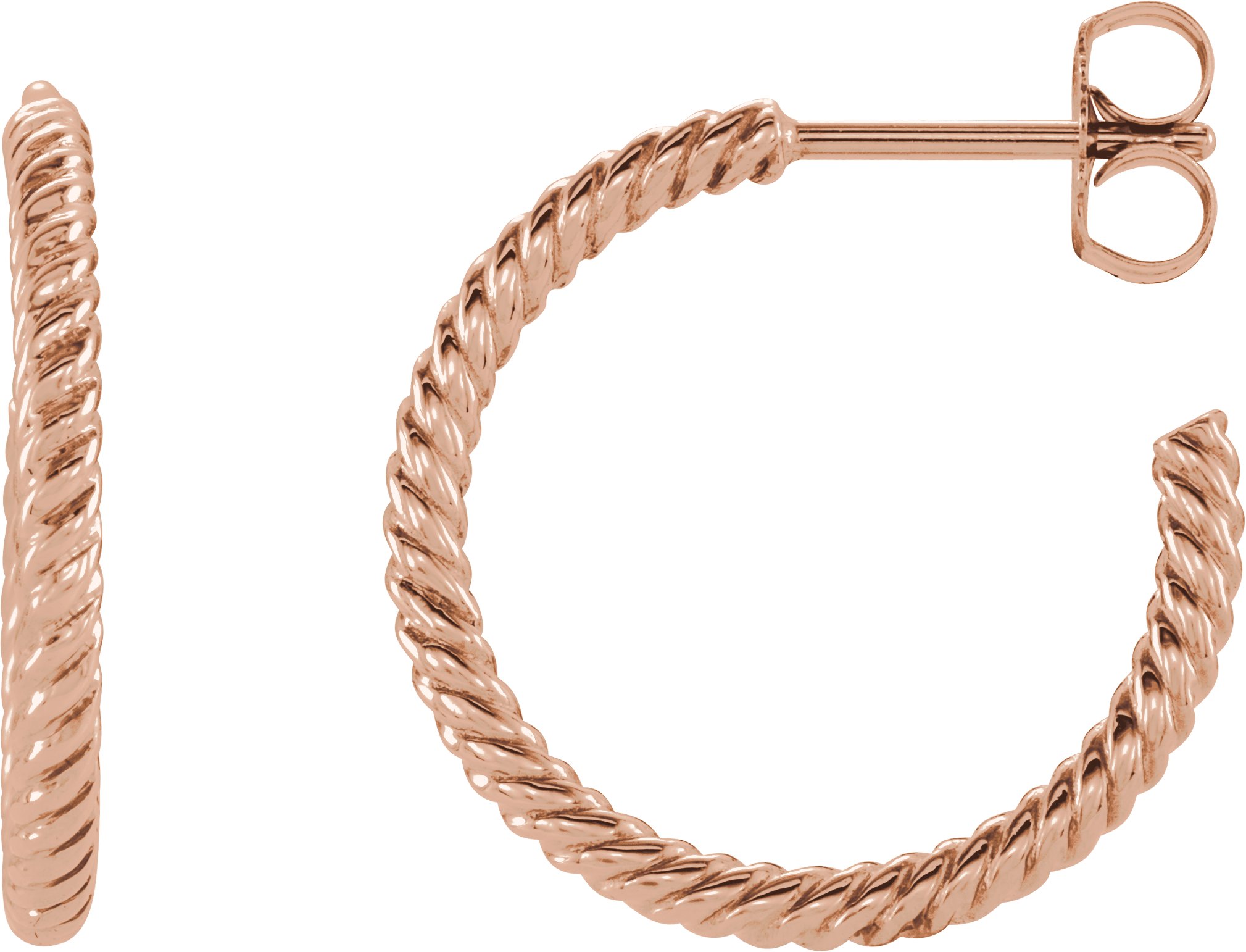 Rope Hoop Earrings