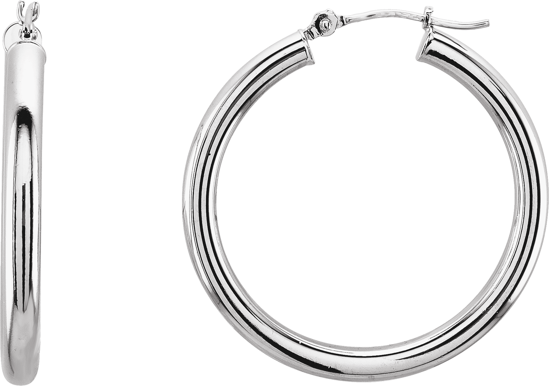 tube hoop earrings