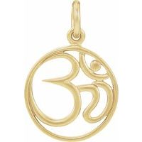 24K Gold-Plated Sterling Silver Om Charm