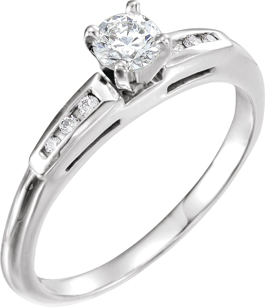 Platinum Diamond Engagement Ring .30 CTW Ref 350815
