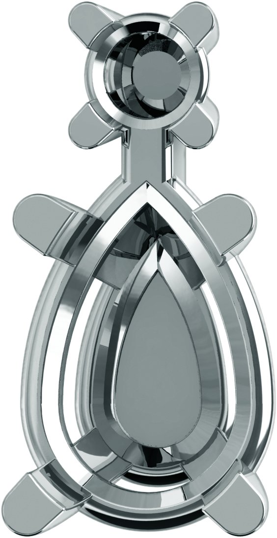 4-Prong Accented Earring Setting