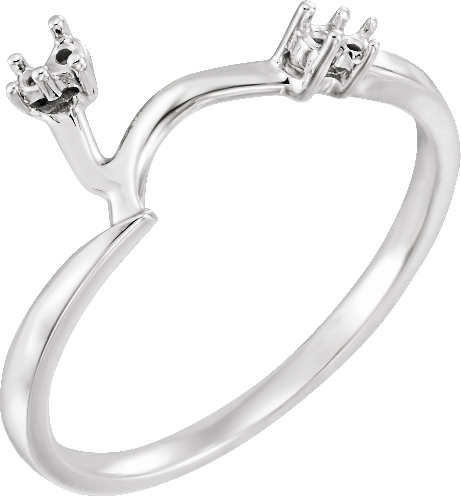 Accented Bypass Engagement Ring or Band