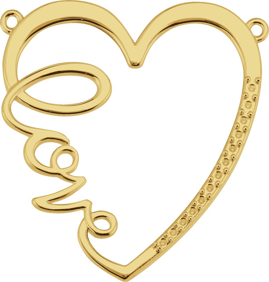 Love Heart Necklace or Center