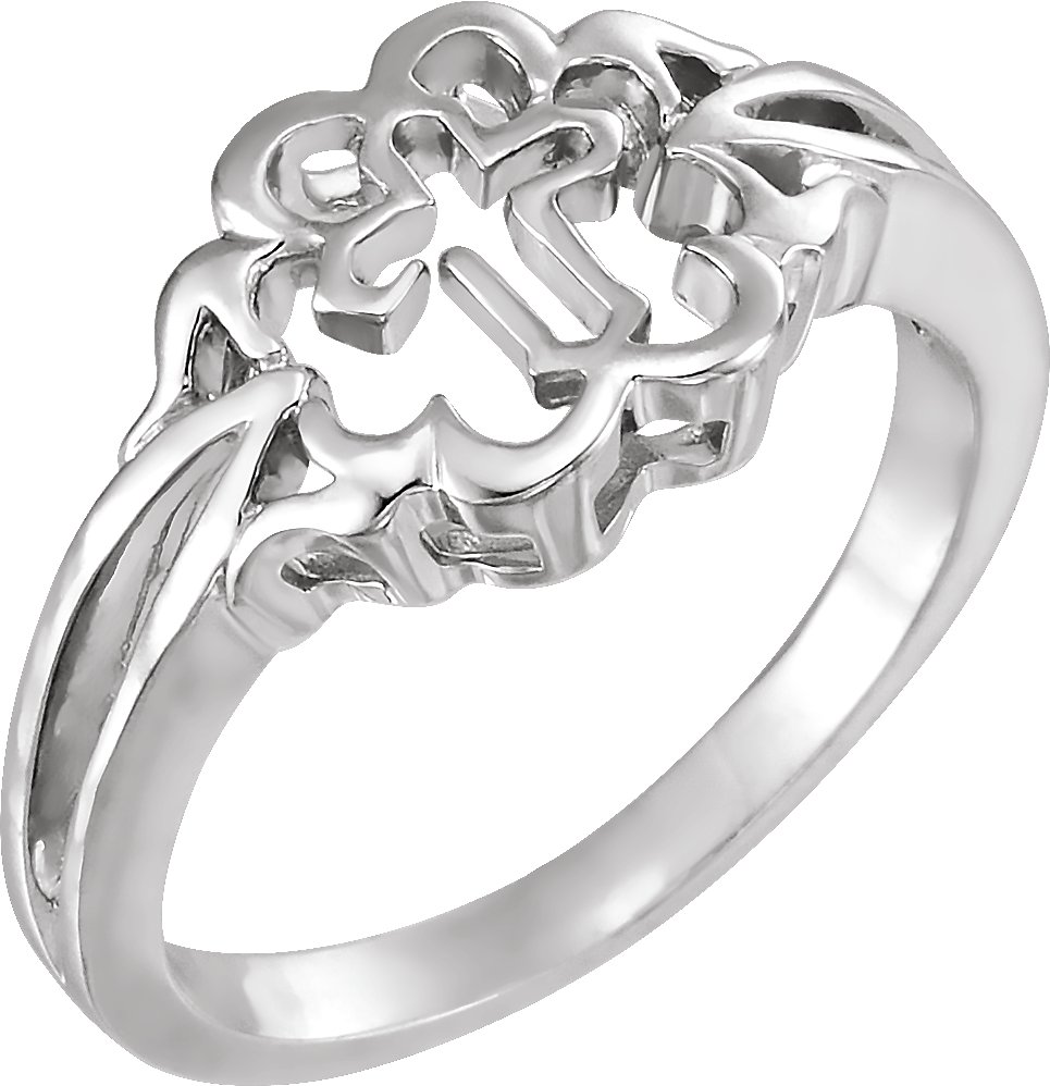 Sterling Silver Cross Chastity Rings® Size 5