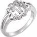 Sterling Silver Cross Chastity Rings® Size 4