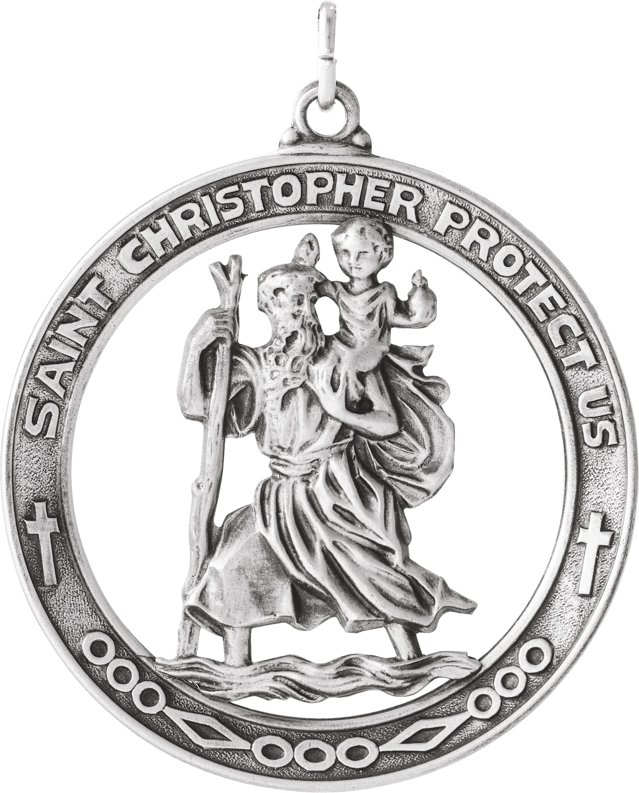 St. Christopher Medal Necklace or Pendant