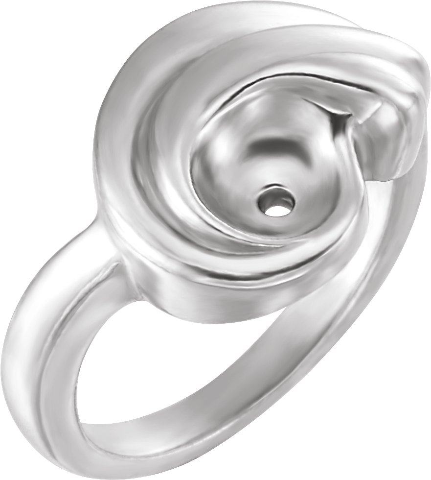 Freeform Solitaire Engagement Ring