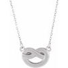 Sterling Silver Knot 16 18 inch Necklace Ref. 13185065