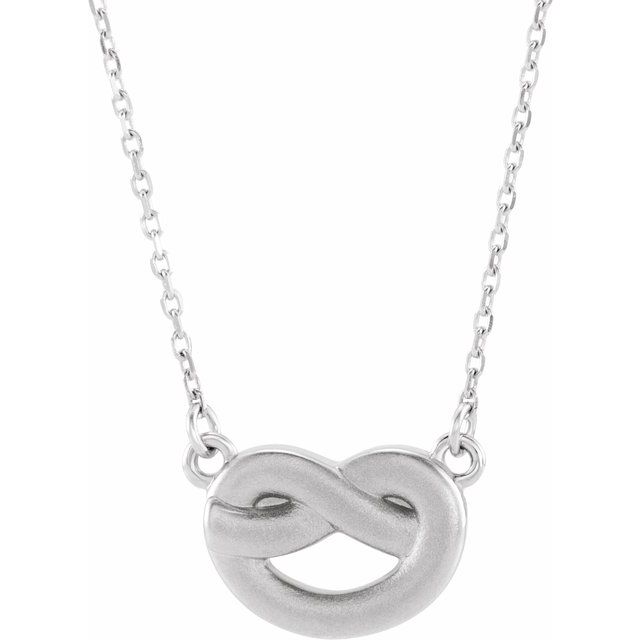 Sterling Silver Knot 16-18