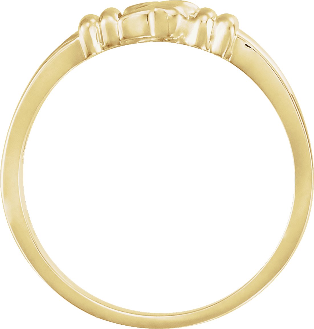 14K Yellow Holy Spirit Chastity Ring Size 8