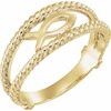 Ichthus Fish Chastity Ring 14K Gold 7.5mm Ref 347941