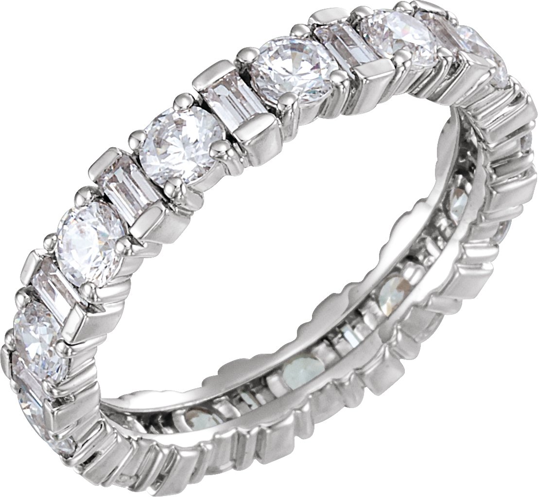 14K White 2.167 CTW Diamond Eternity Band Ref 13308788