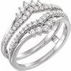 Platinum .50 CTW Diamond Ring Guard Ref 13310643