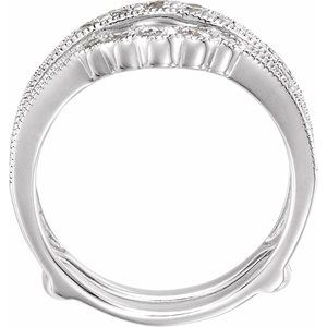 Platinum 1 CTW Diamond Ring Guard  
