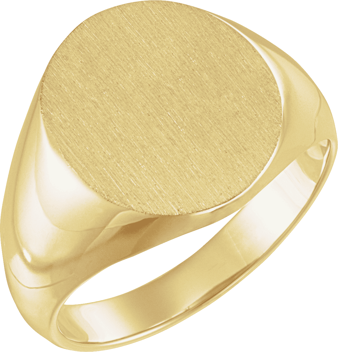 Stuller 14K Yellow Oval Signet Ring