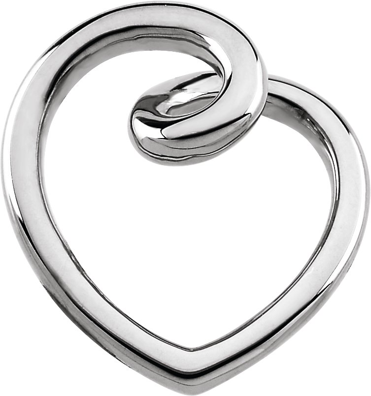 Sterling Silver Fashion Heart Pendant