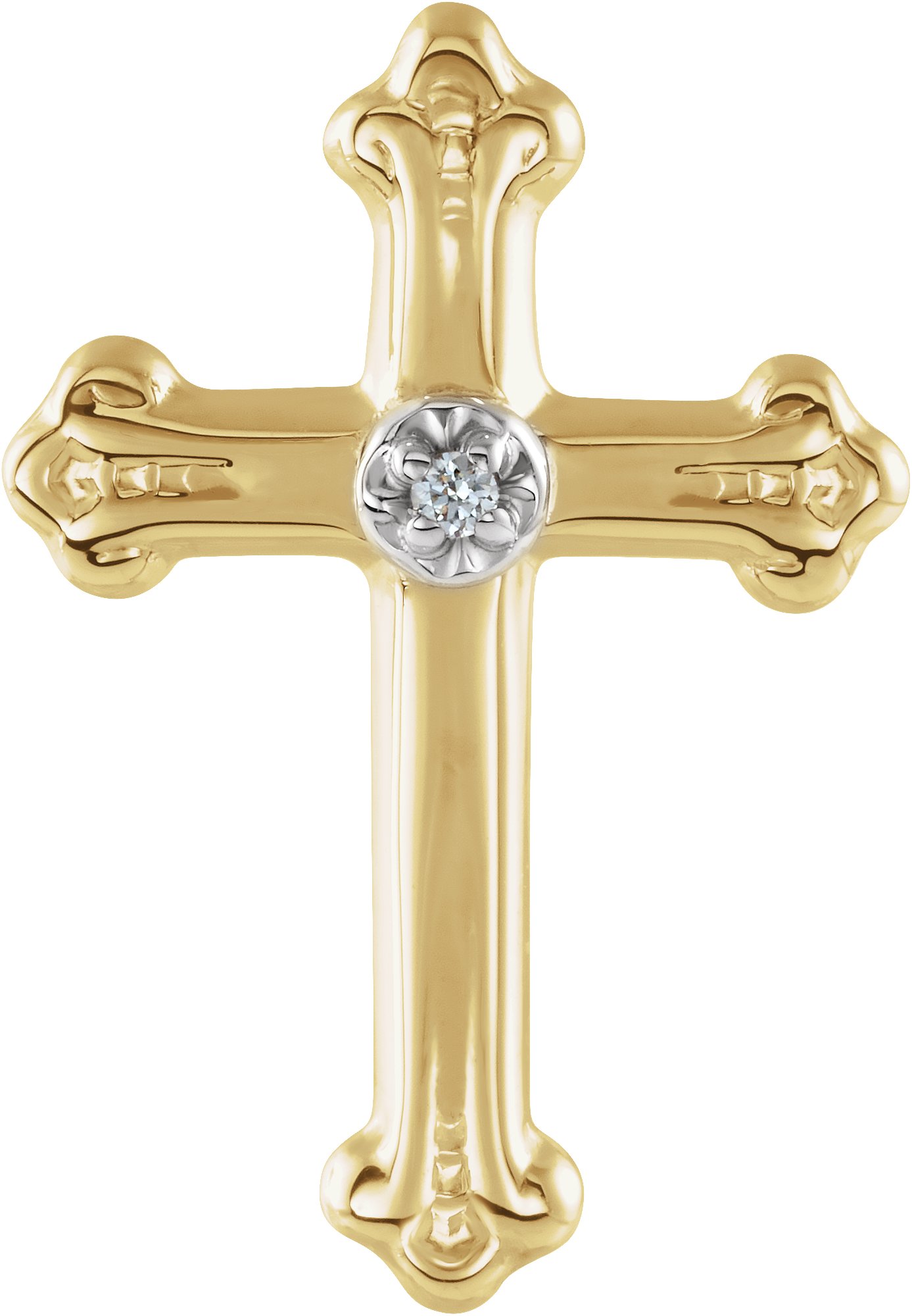 Diamond Cross Lapel Pin 15 x 10.5mm Ref 861767